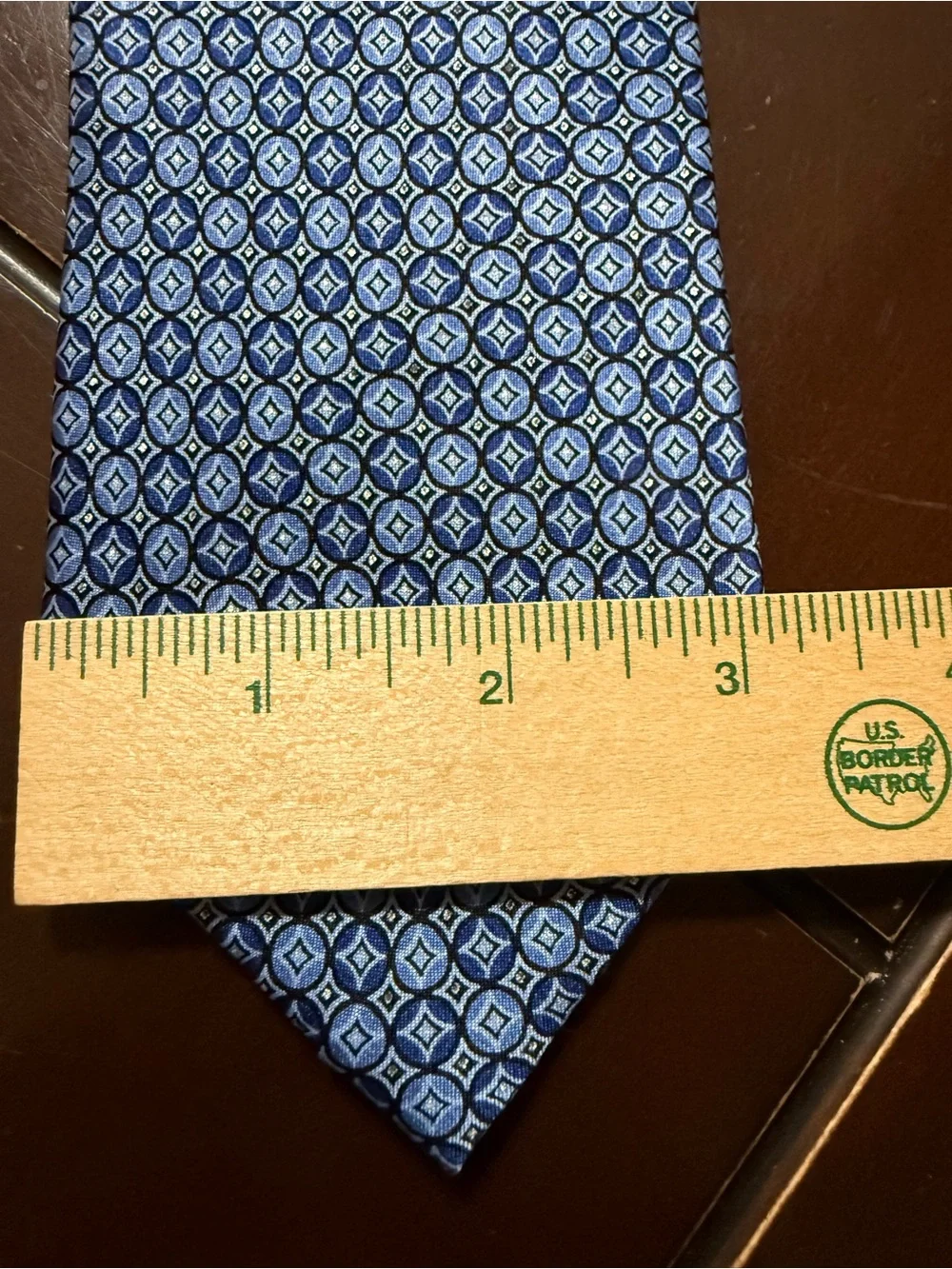 John Ashford Blue and Brown Patterned Silk Neckties